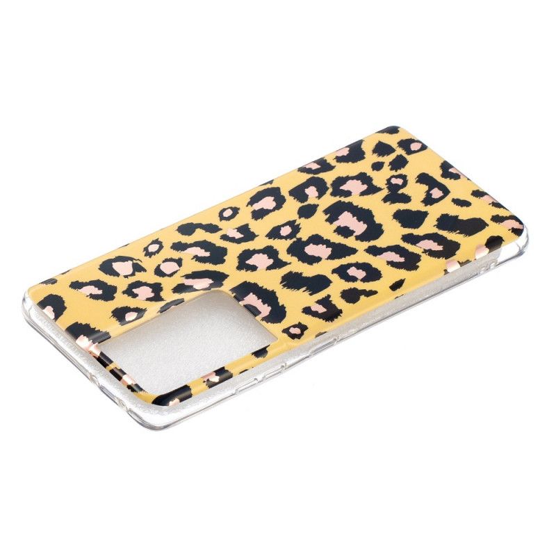 Skal Samsung Galaxy S21 Ultra 5G Marmor I Leopardstil