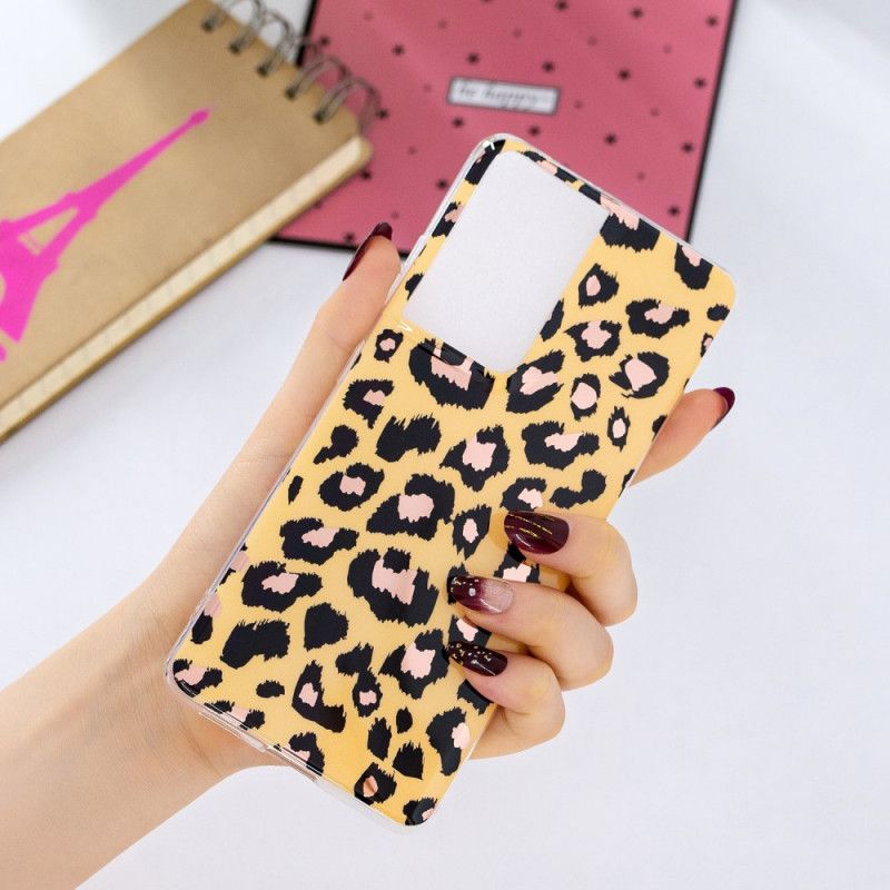 Skal Samsung Galaxy S21 Ultra 5G Marmor I Leopardstil