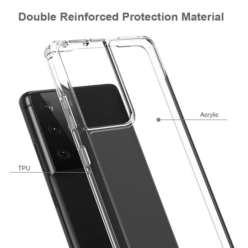 Skal Samsung Galaxy S21 Ultra 5G Mobilskal Transparent Kristall