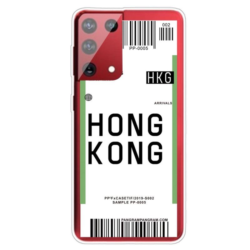 Skal Samsung Galaxy S21 Ultra 5G Ombordstigningskort Till Hongkong