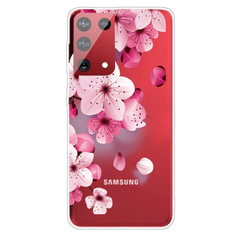 Skal Samsung Galaxy S21 Ultra 5G Små Rosa Blommor