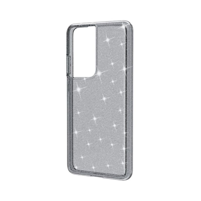 Skal Samsung Galaxy S21 Ultra 5G Svart Transparent Glitter