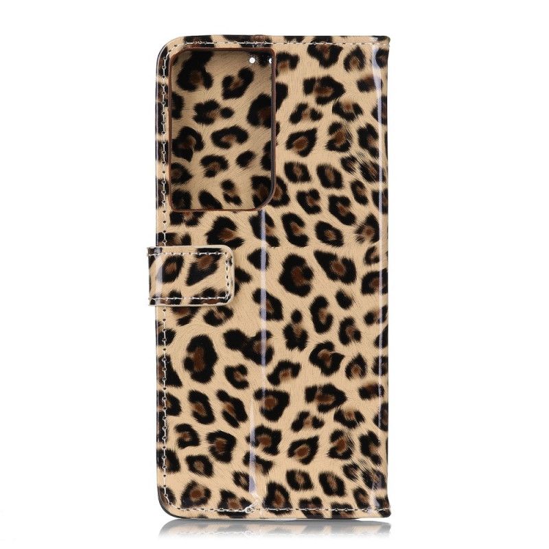 Skyddsfodral Samsung Galaxy S21 Ultra 5G Enkel Leopard