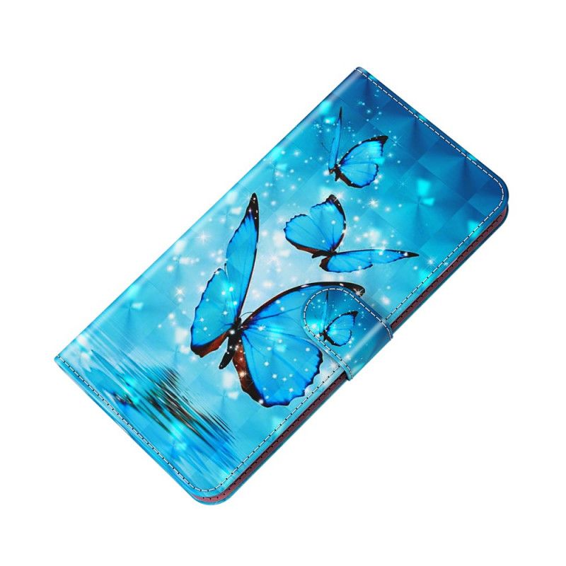 Fodral För Samsung Galaxy A13 5g Flying Blue Butterflies