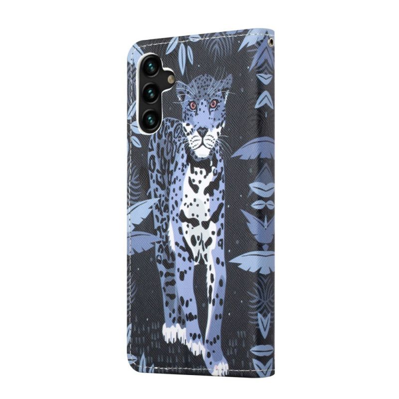 Fodral För Samsung Galaxy A13 5g Leopard Strappy