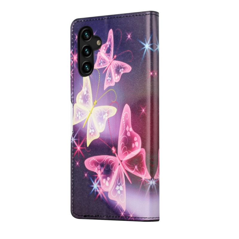 Fodral Samsung Galaxy A13 5g Fjärilar Och Blommor