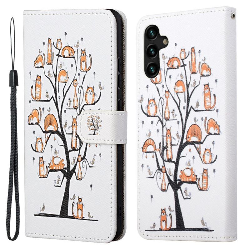 Fodral Samsung Galaxy A13 5g Funky Cats Strappy