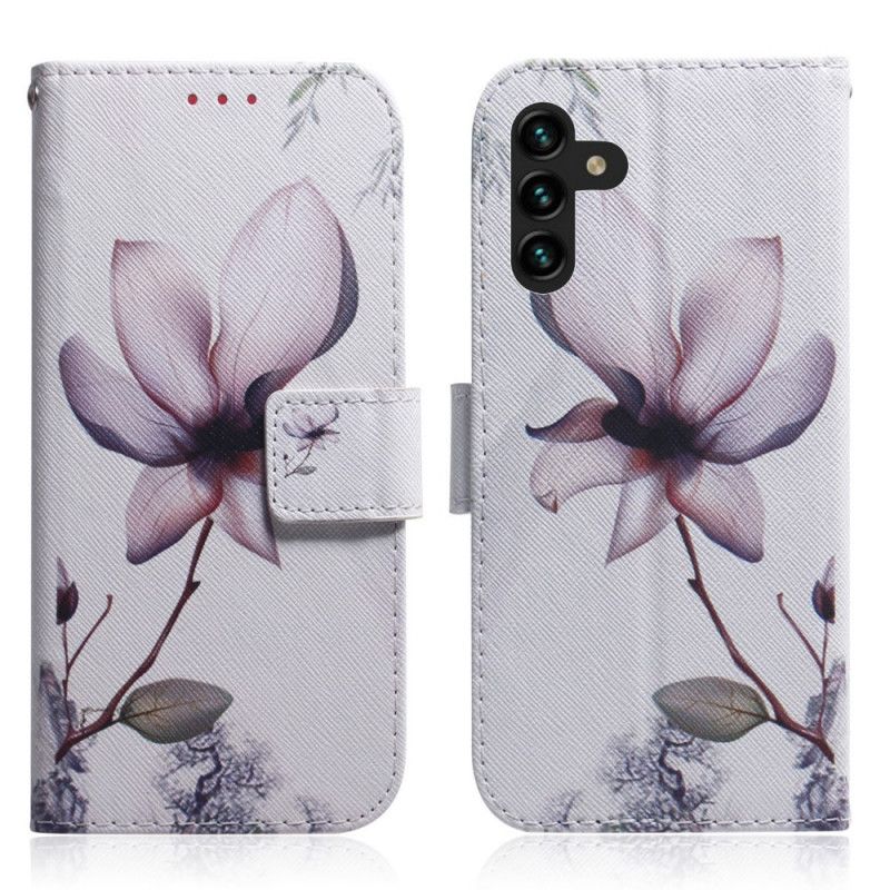 Fodral Samsung Galaxy A13 5g Gammal Rosa Blomma