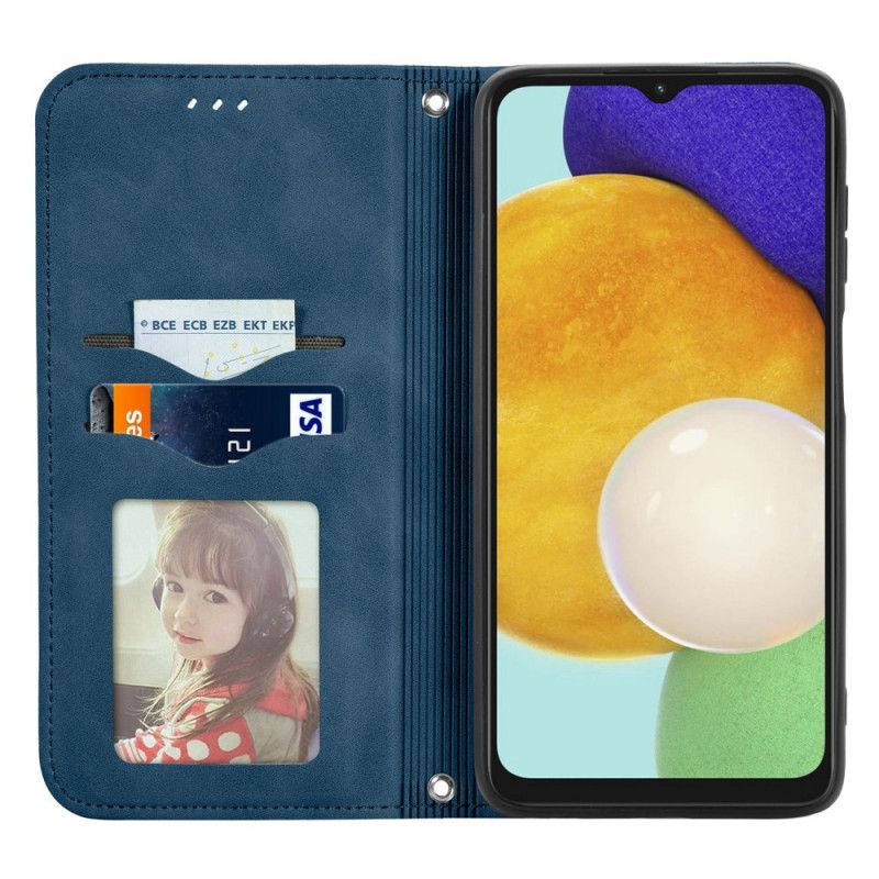 Folio-fodral För Samsung Galaxy A13 5g Skin-touch Vintage Design