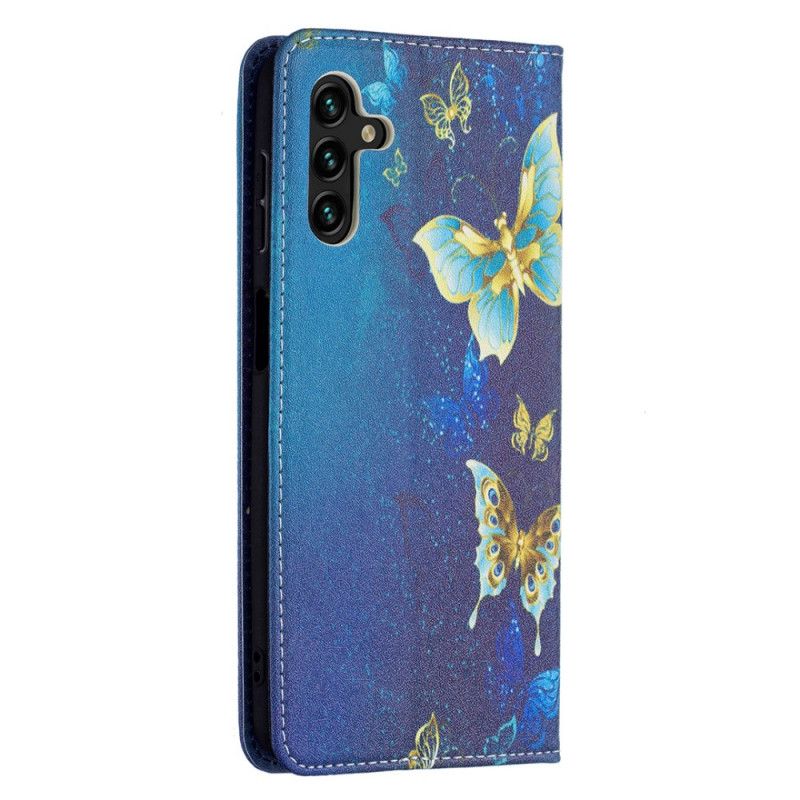 Folio-fodral Samsung Galaxy A13 5g Färgglada Fjärilar