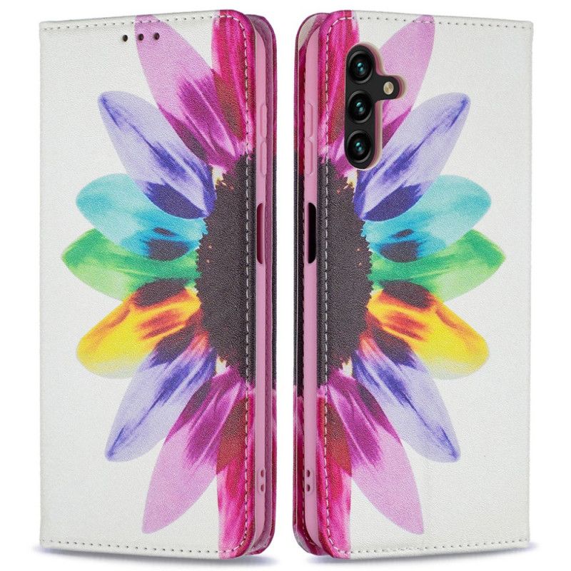 Folio-fodral Samsung Galaxy A13 5g Telefonfodral Blommavattenfärg