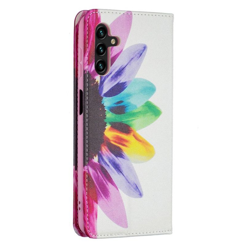 Folio-fodral Samsung Galaxy A13 5g Telefonfodral Blommavattenfärg