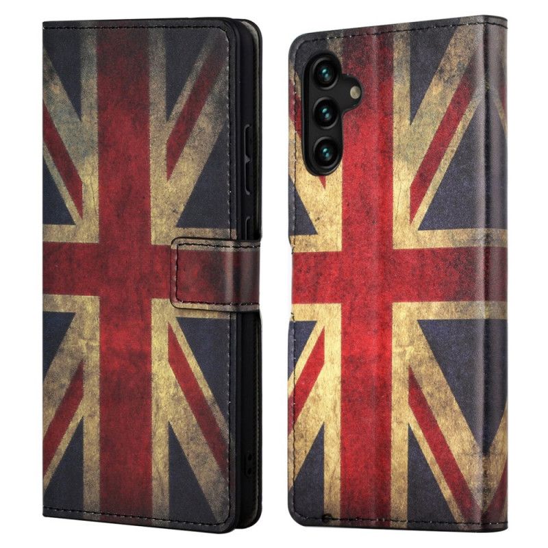 Läderfodral Samsung Galaxy A13 5g Telefonfodral Englands Flagga