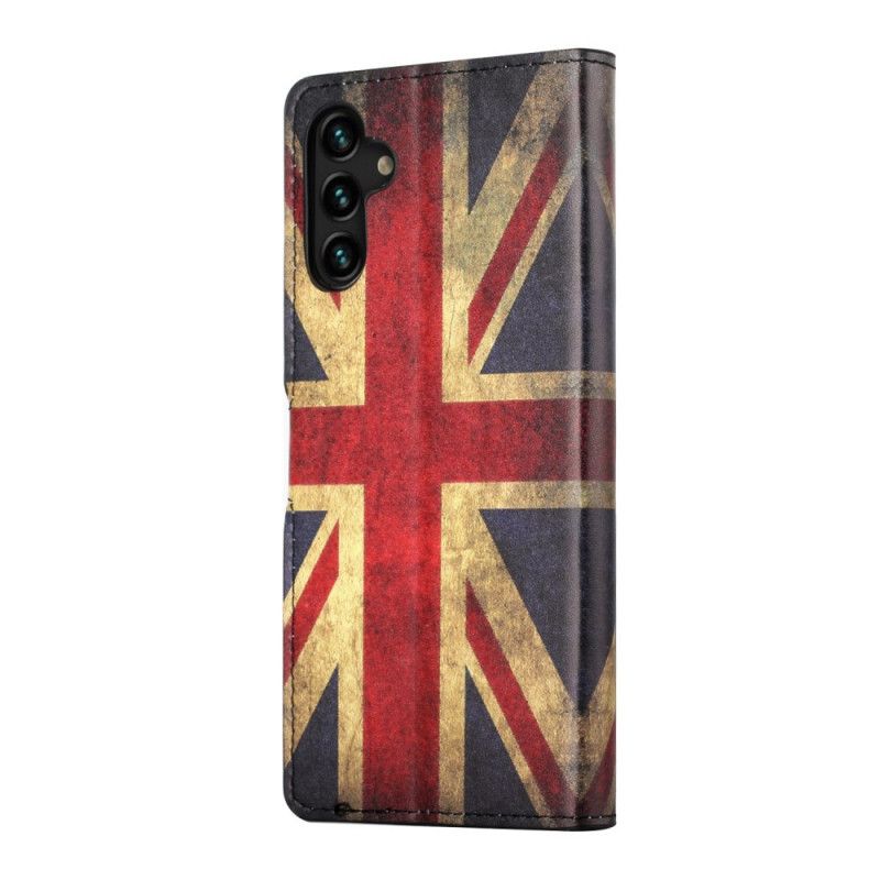 Läderfodral Samsung Galaxy A13 5g Telefonfodral Englands Flagga