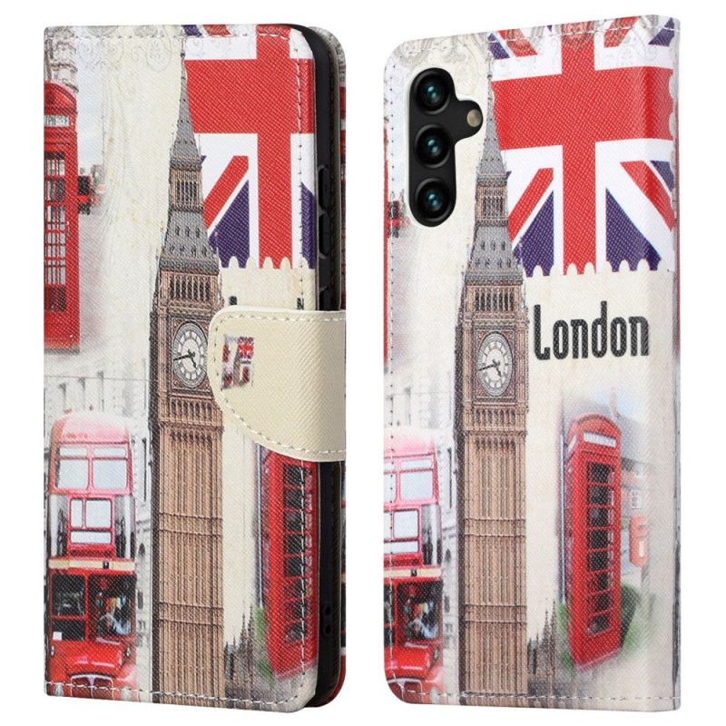 Läderfodral Samsung Galaxy A13 5g Telefonfodral London Life