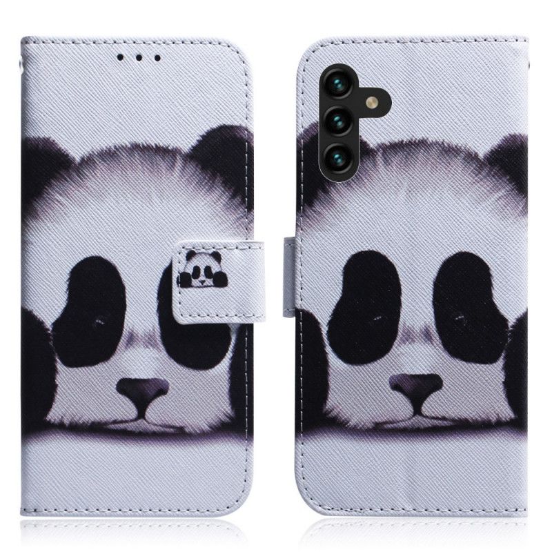 Läderskal Fodral Samsung Galaxy A13 5g Panda Face