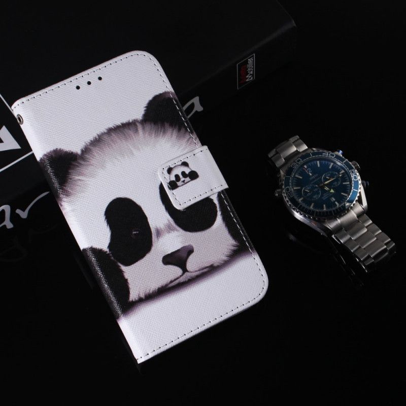 Läderskal Fodral Samsung Galaxy A13 5g Panda Face