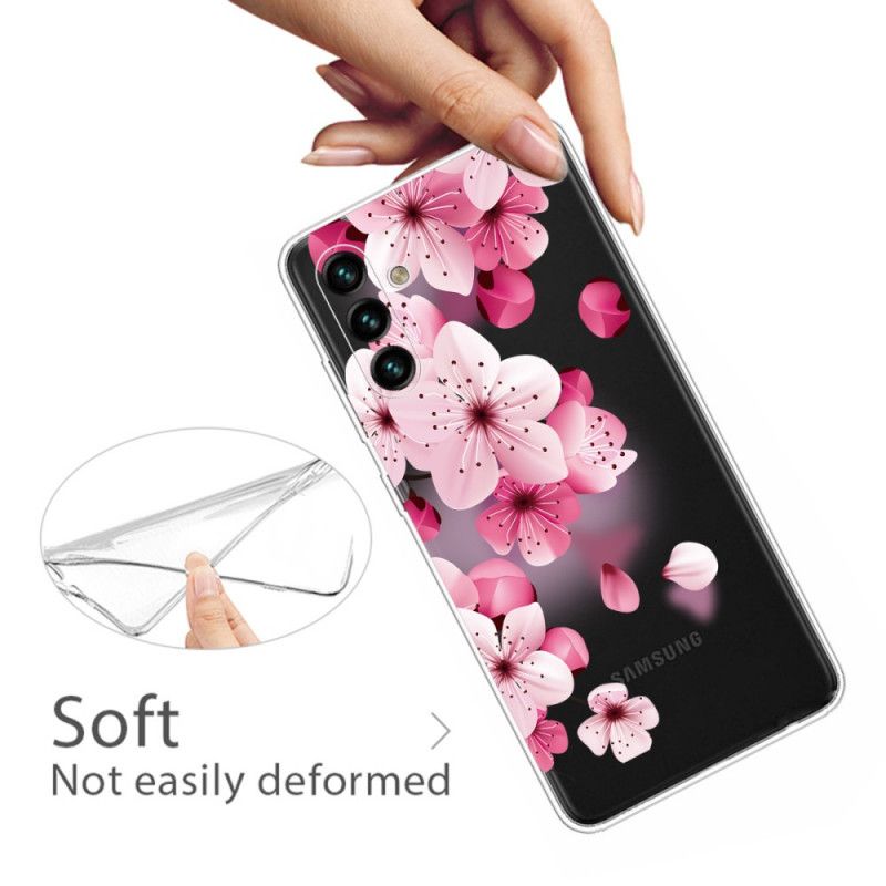 Skal För Samsung Galaxy A13 5g Små Rosa Blommor