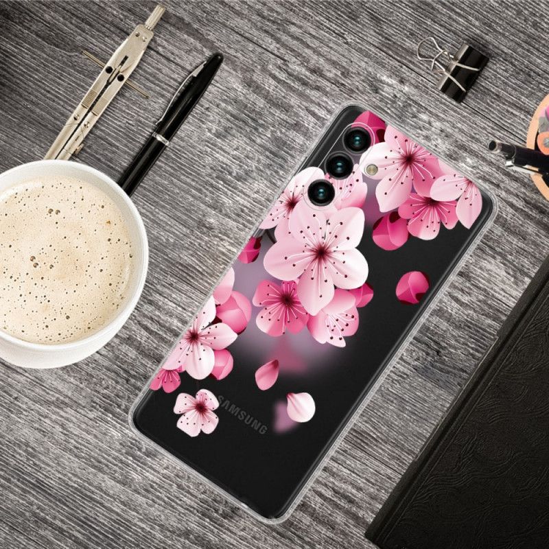 Skal För Samsung Galaxy A13 5g Små Rosa Blommor