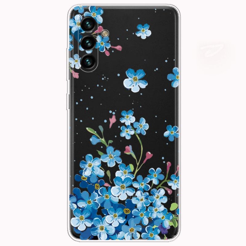 Skal Samsung Galaxy A13 5g Blå Blommor