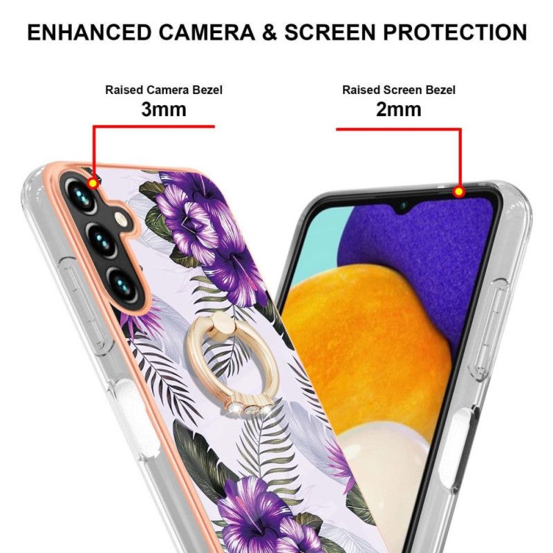 Skal Samsung Galaxy A13 5g Blommor Ringhållare