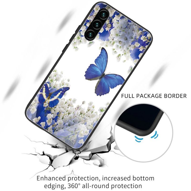 Skal Samsung Galaxy A13 5g Fjärilar I Härdat Glas