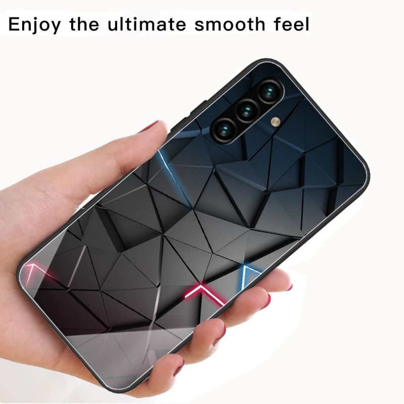 Skal Samsung Galaxy A13 5g Geometri Av Härdat Glas