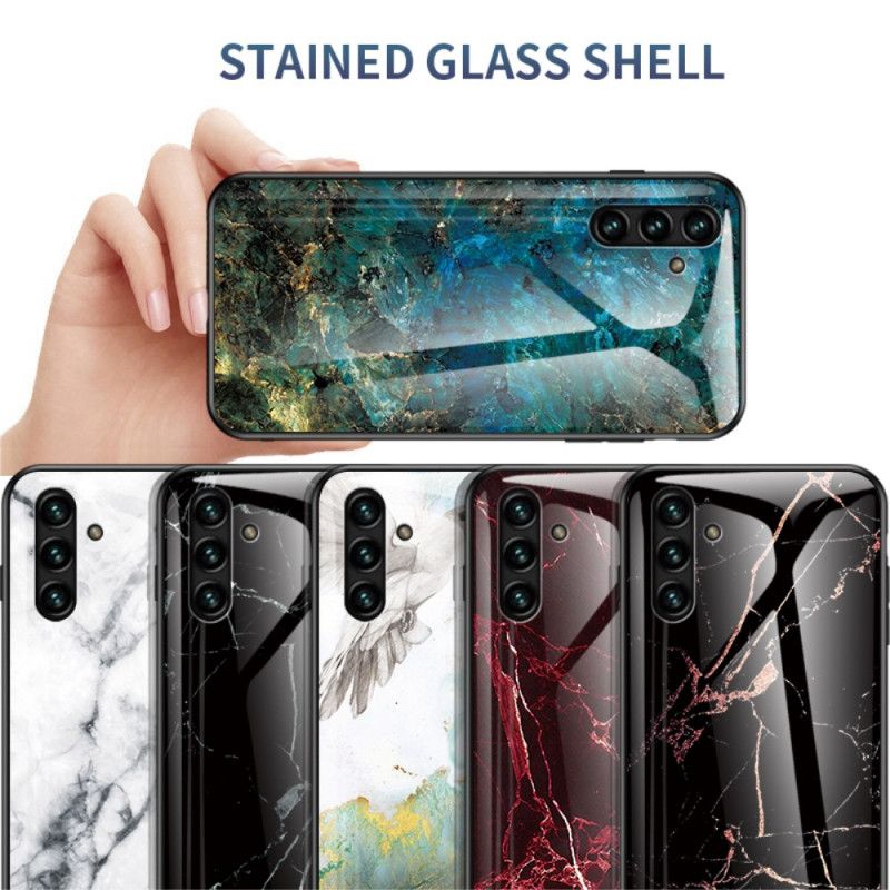 Skal Samsung Galaxy A13 5g Marmor Härdat Glas