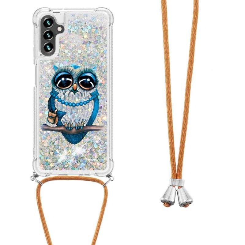 Skal Samsung Galaxy A13 5g Miss Owl Glitter Drawstring