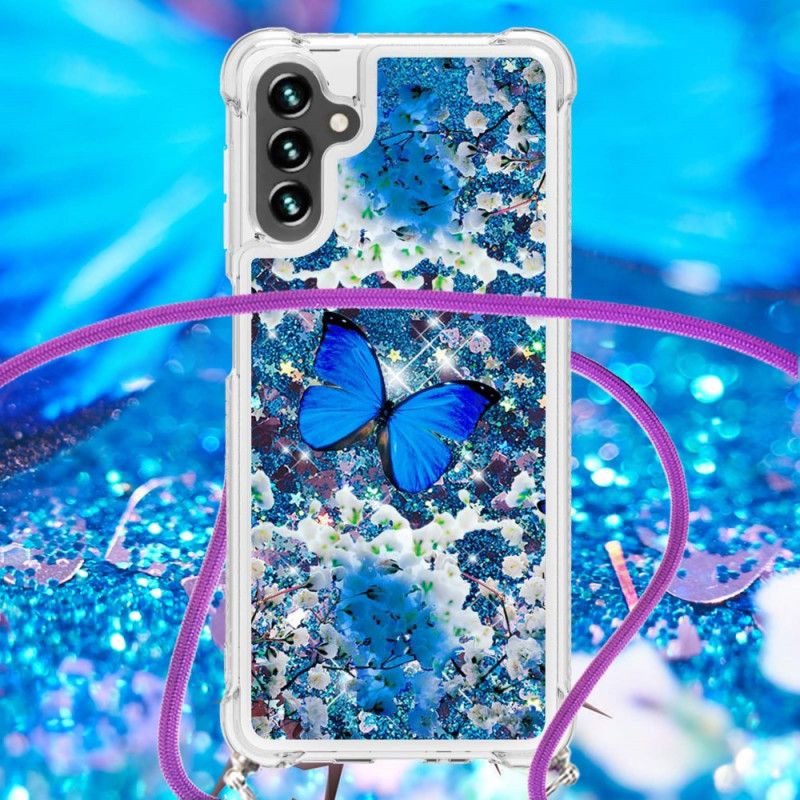 Skal Samsung Galaxy A13 5g Telefonfodral Butterfly Sequin Dragsko