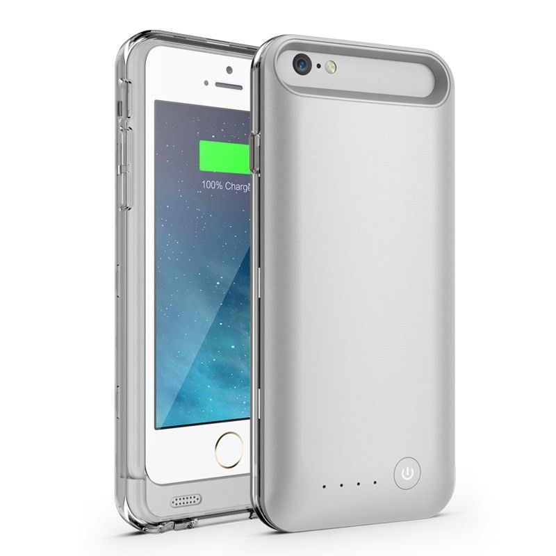 Fodral Som Laddar Dina iPhone 6 / 6S Röd Ifans - Silver