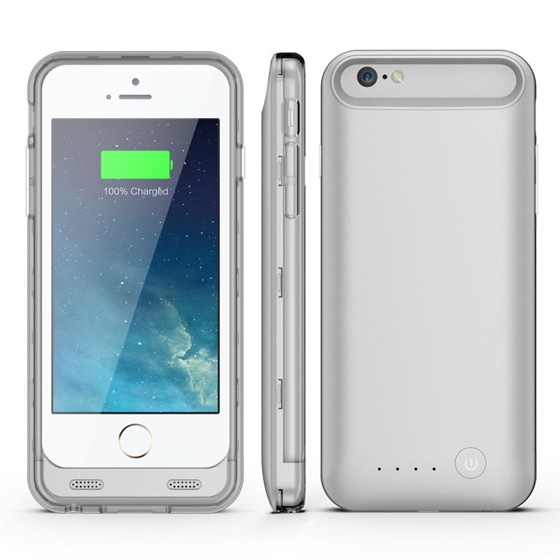 Fodral Som Laddar Dina iPhone 6 / 6S Röd Ifans - Silver