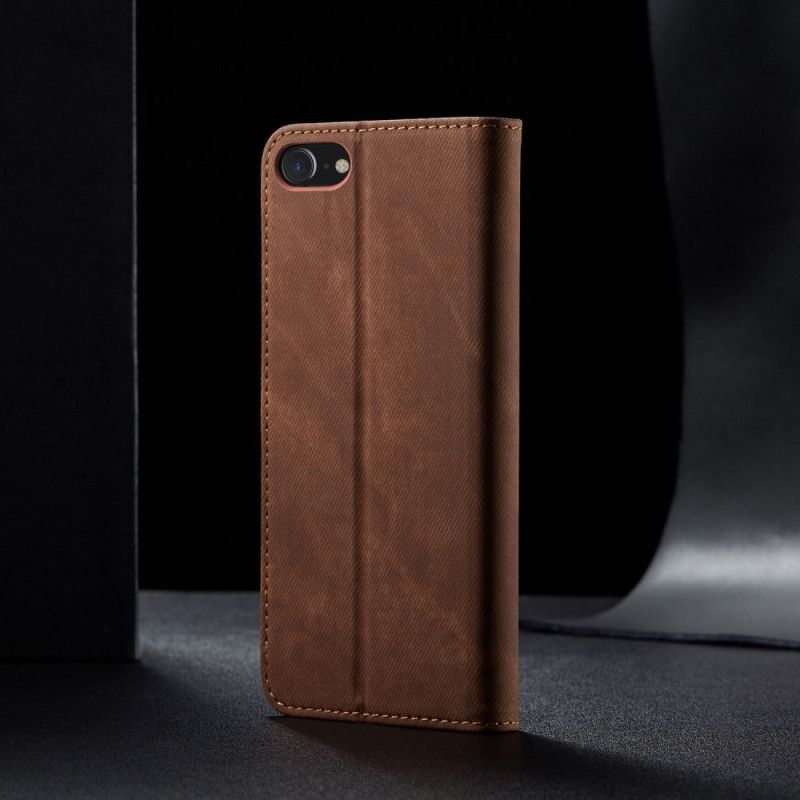 Folio-fodral för iPhone 6 / 6S Svart Imitationsläderjeans