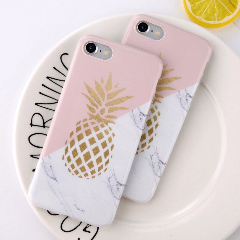 Skal iPhone 6 / 6S Marmorerad Ananas