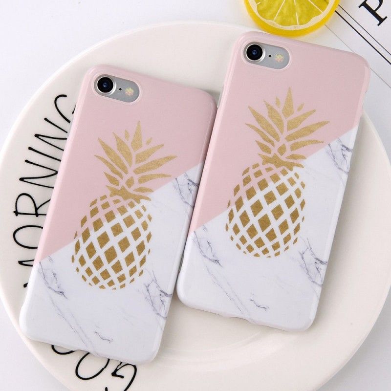 Skal iPhone 6 / 6S Marmorerad Ananas