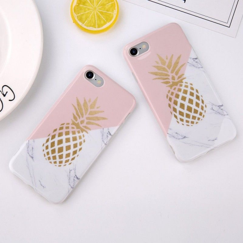 Skal iPhone 6 / 6S Marmorerad Ananas