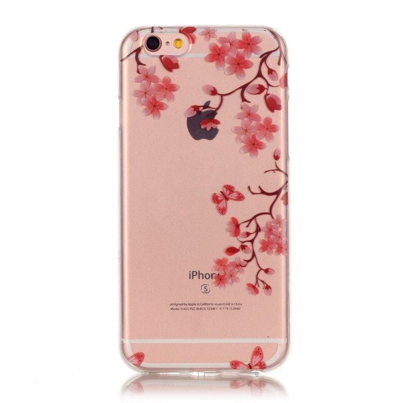 Skal iPhone 6 / 6S Mobilskal Transparent Blommande Träd