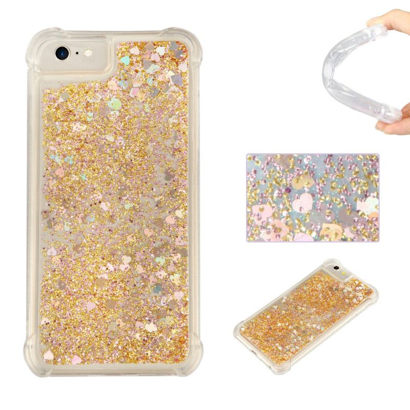 Skal iPhone 6 / 6S Rosa Lustglitter