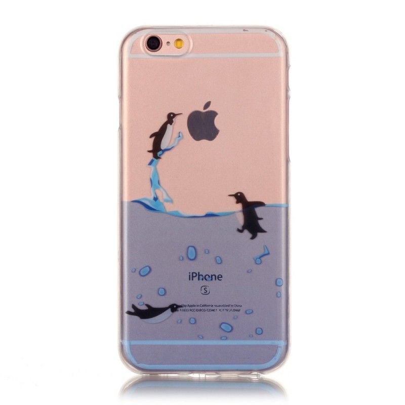 Skal iPhone 6 / 6S Transparent Pingvinspel