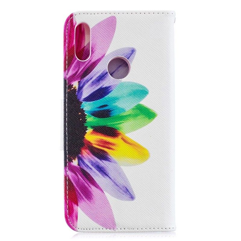 Fodral Huawei Y6 2019 Akvarellblomma