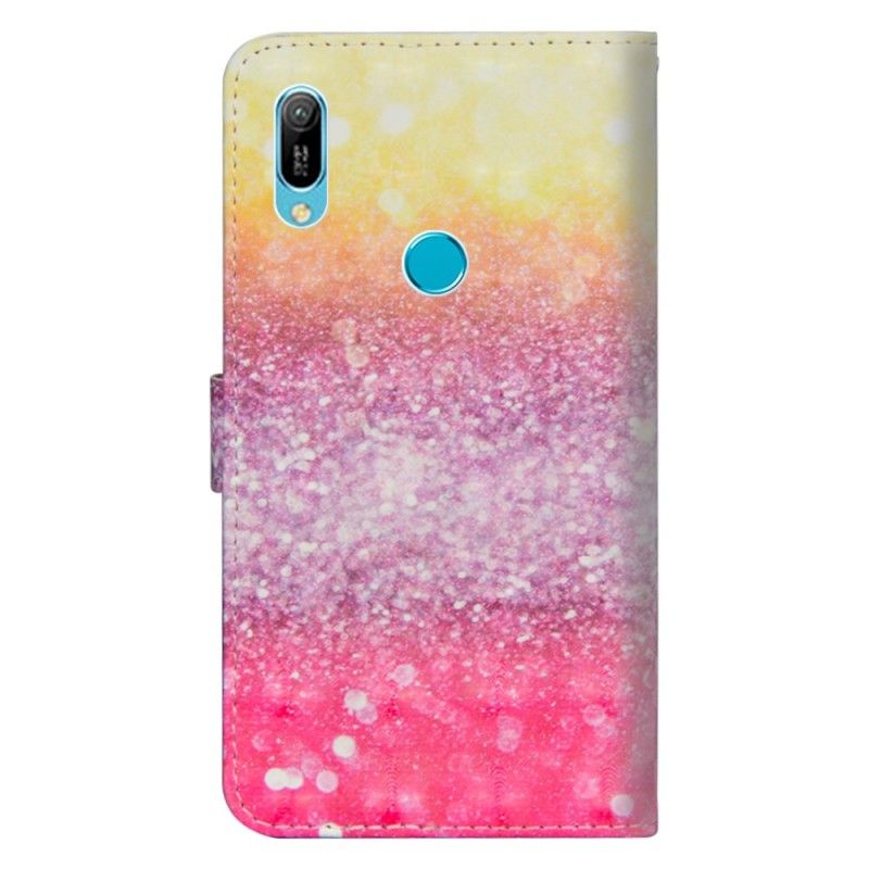 Fodral Huawei Y6 2019 Magenta Glitter