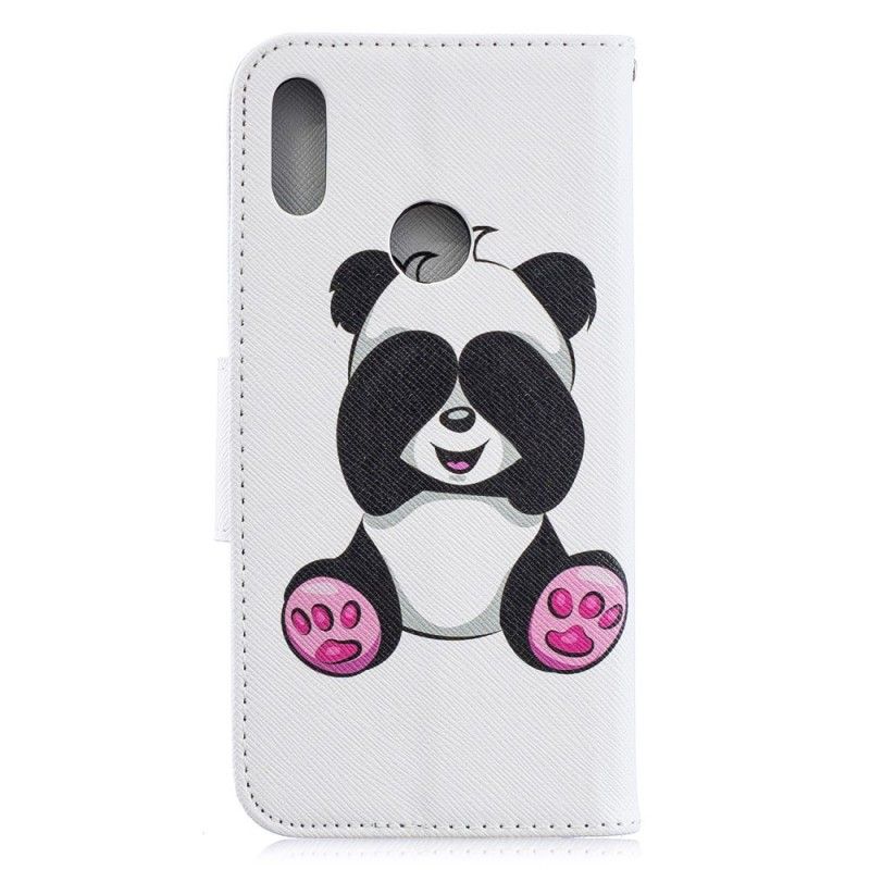 Läderfodral Huawei Y6 2019 Mobilskal Rolig Panda