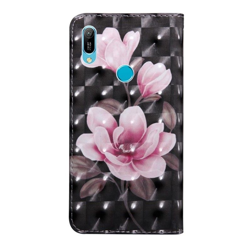 Läderskal Huawei Y6 2019 Blommor Blommar