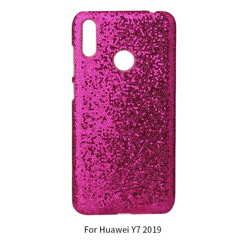 Skal för Huawei Y6 2019 Svart Paljetter