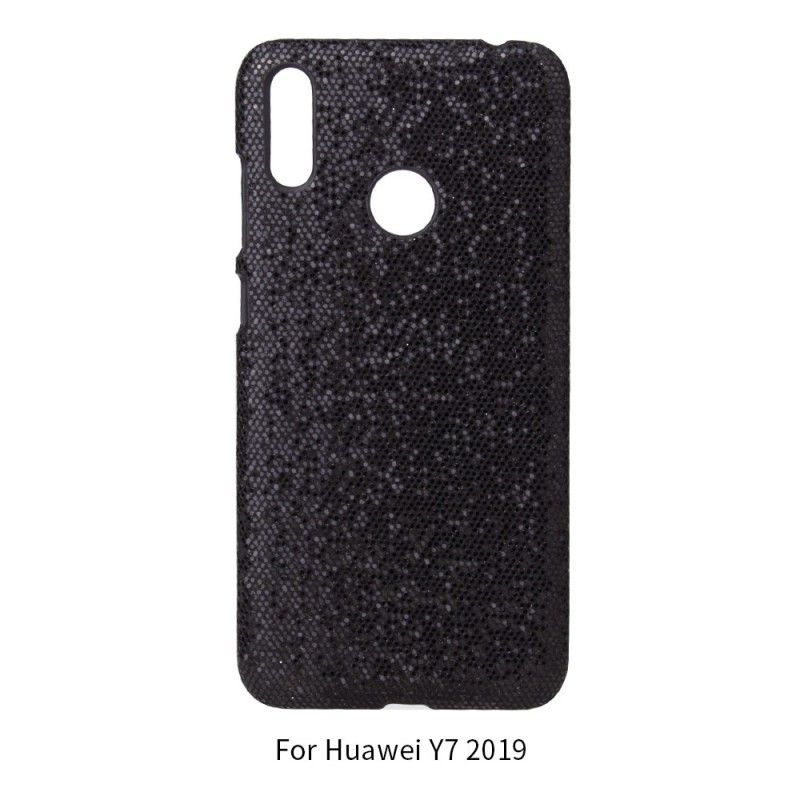 Skal för Huawei Y6 2019 Svart Paljetter