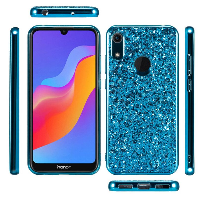 Skal Huawei Y6 2019 Röd Premium Glitter