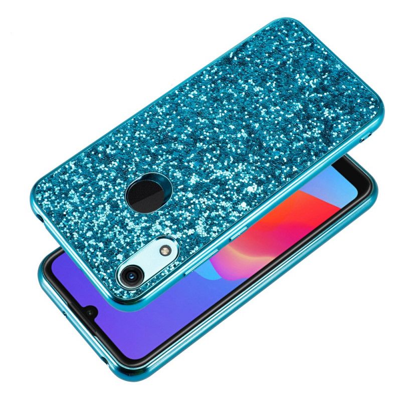 Skal Huawei Y6 2019 Röd Premium Glitter