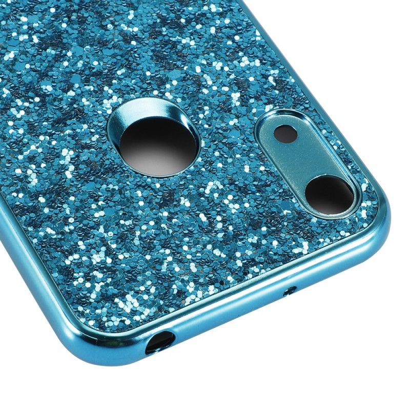 Skal Huawei Y6 2019 Röd Premium Glitter