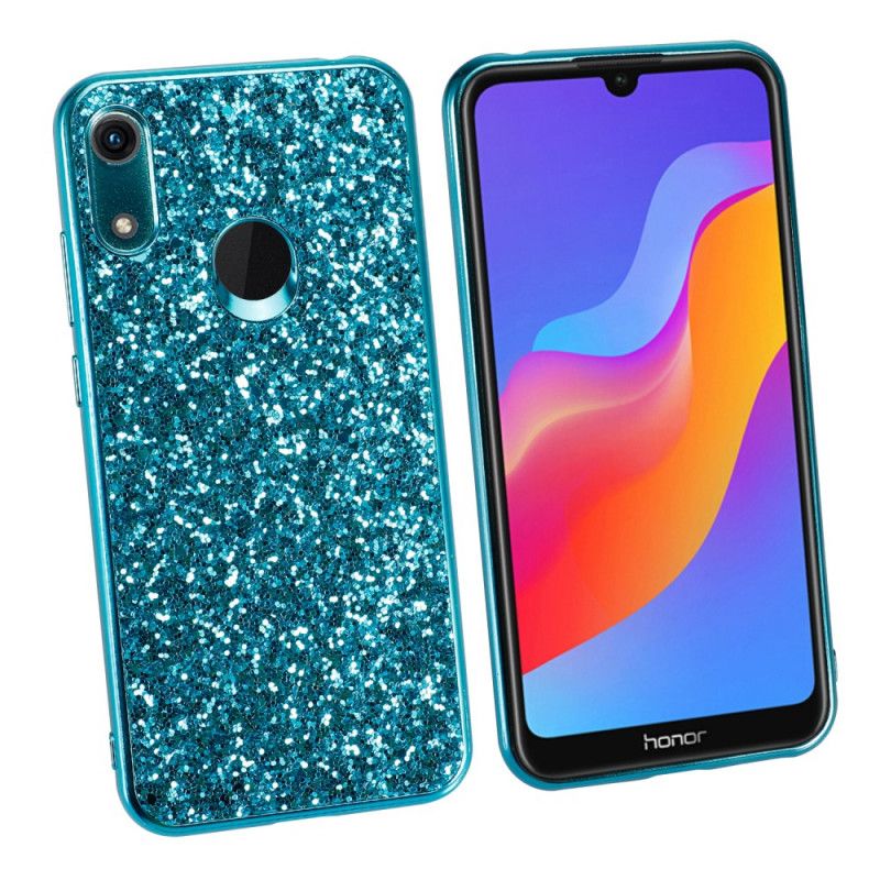 Skal Huawei Y6 2019 Röd Premium Glitter