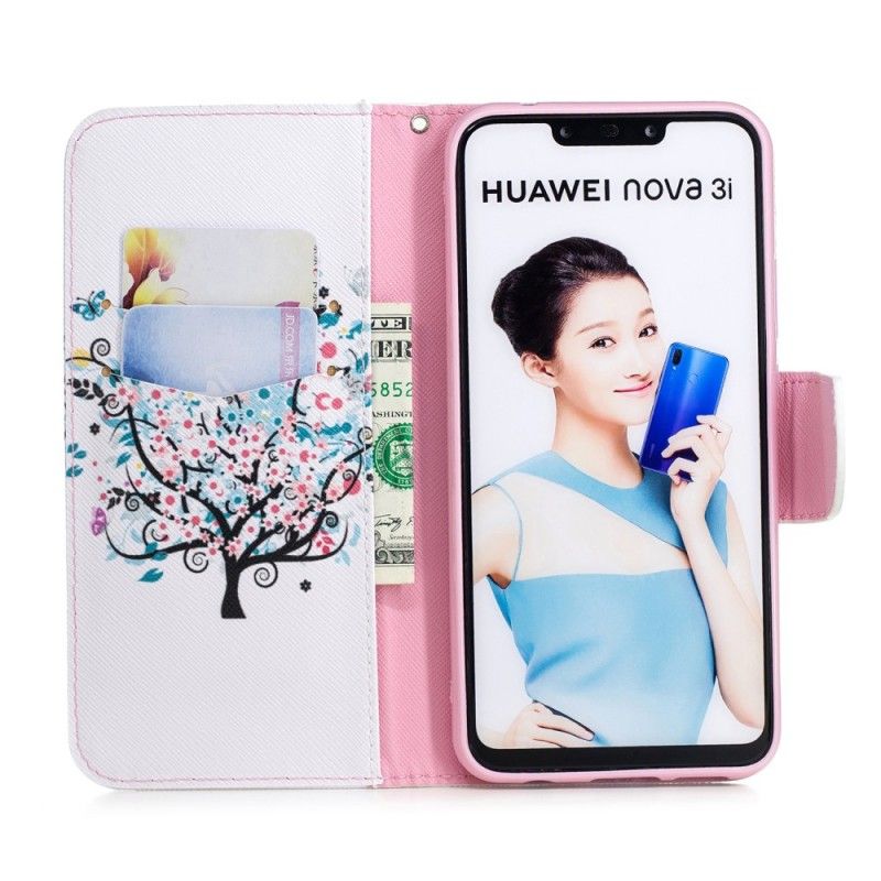 Fodral Huawei P Smart Plus Blommigt Träd